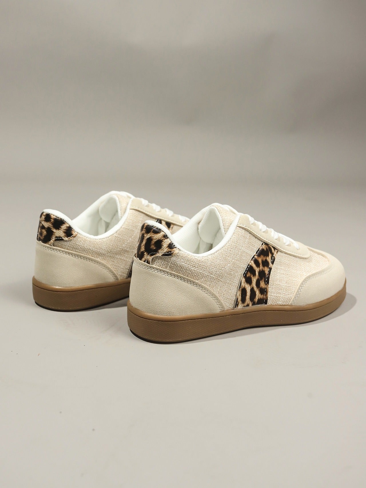 Baskets léopard femme